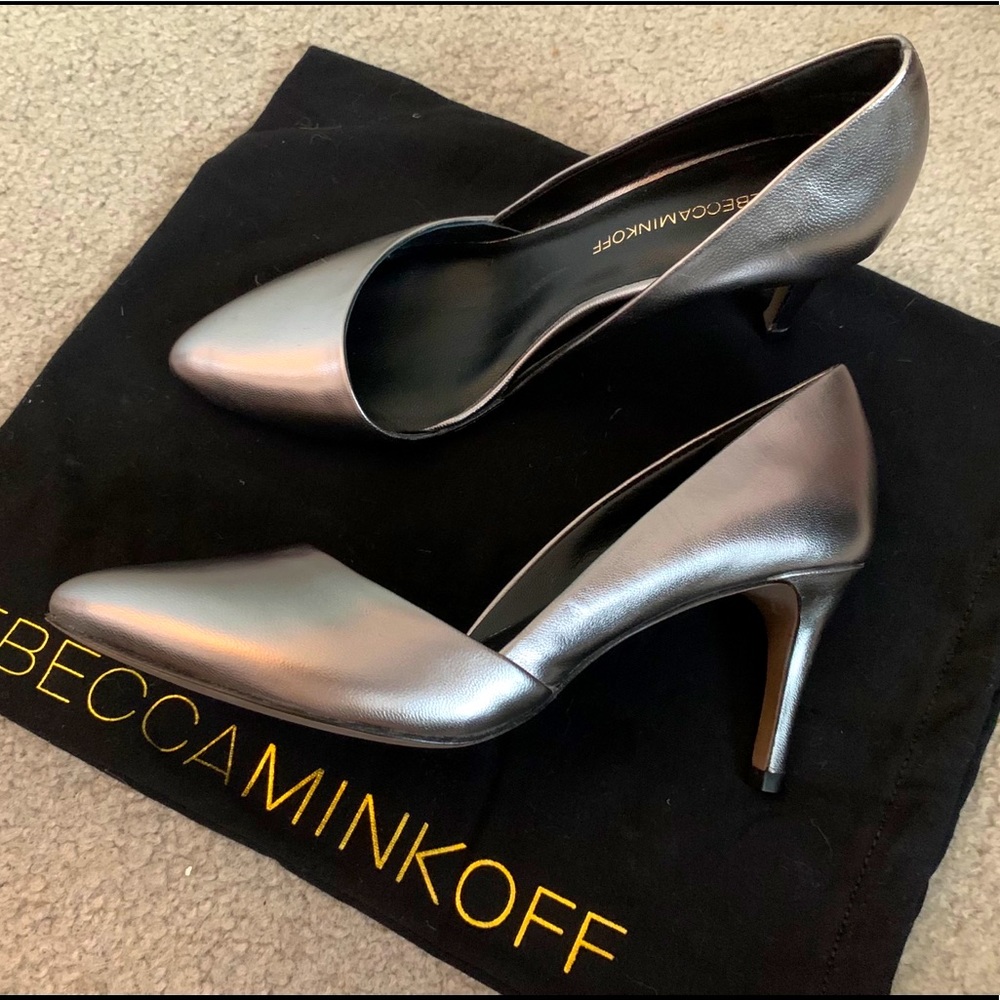 Rebecca Minkoff Brie pump NWOB Gunmetal leather